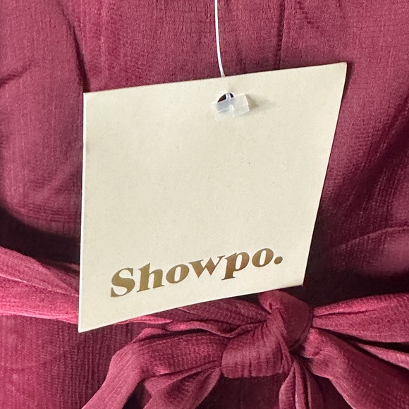 Wine mini dress - Picture 8 of 9